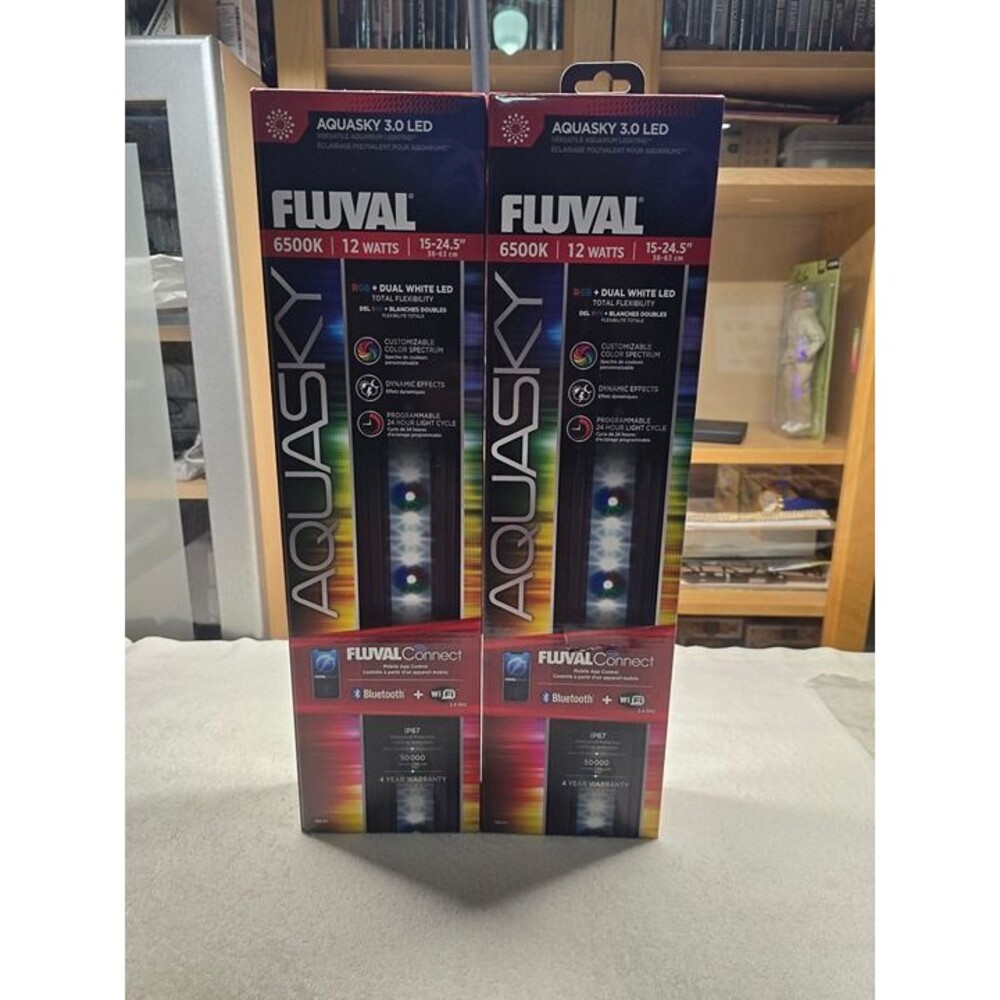 Fluval AquaSky 3.0 LED aquarium light fixture 2 of them